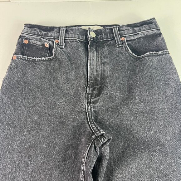 Abercrombie Fitch Jeans Womens 28x27* 90s Straight High Rise Black Denim Tag 27S - Picture 2 of 16
